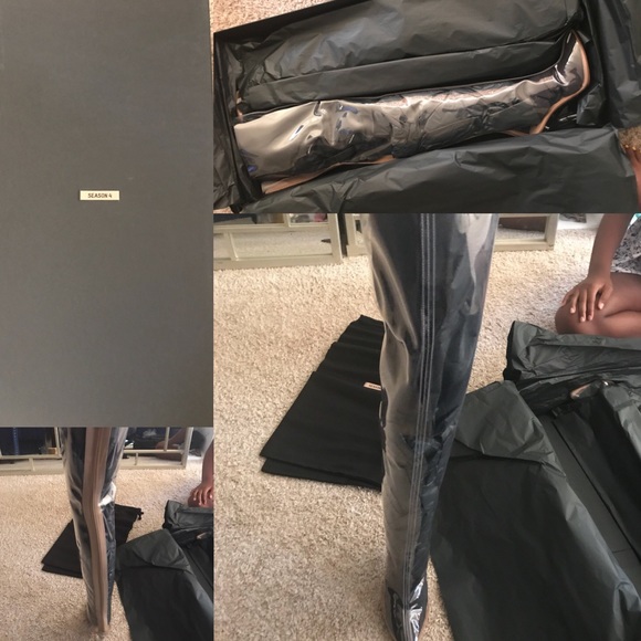 clear thigh high boots yeezy